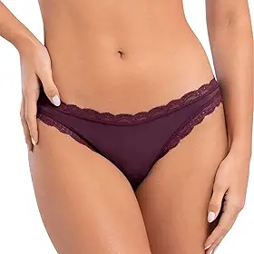 Calcinha Biquíni em Modal Com Renda Antibacteriana Low-Pilling She