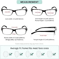 Vista 3 de (Debe comprar ambos ojos) Negro Claro Ojo Izquierdo+0.00 Gafas de lectura con diferente fuerza para cada ojo