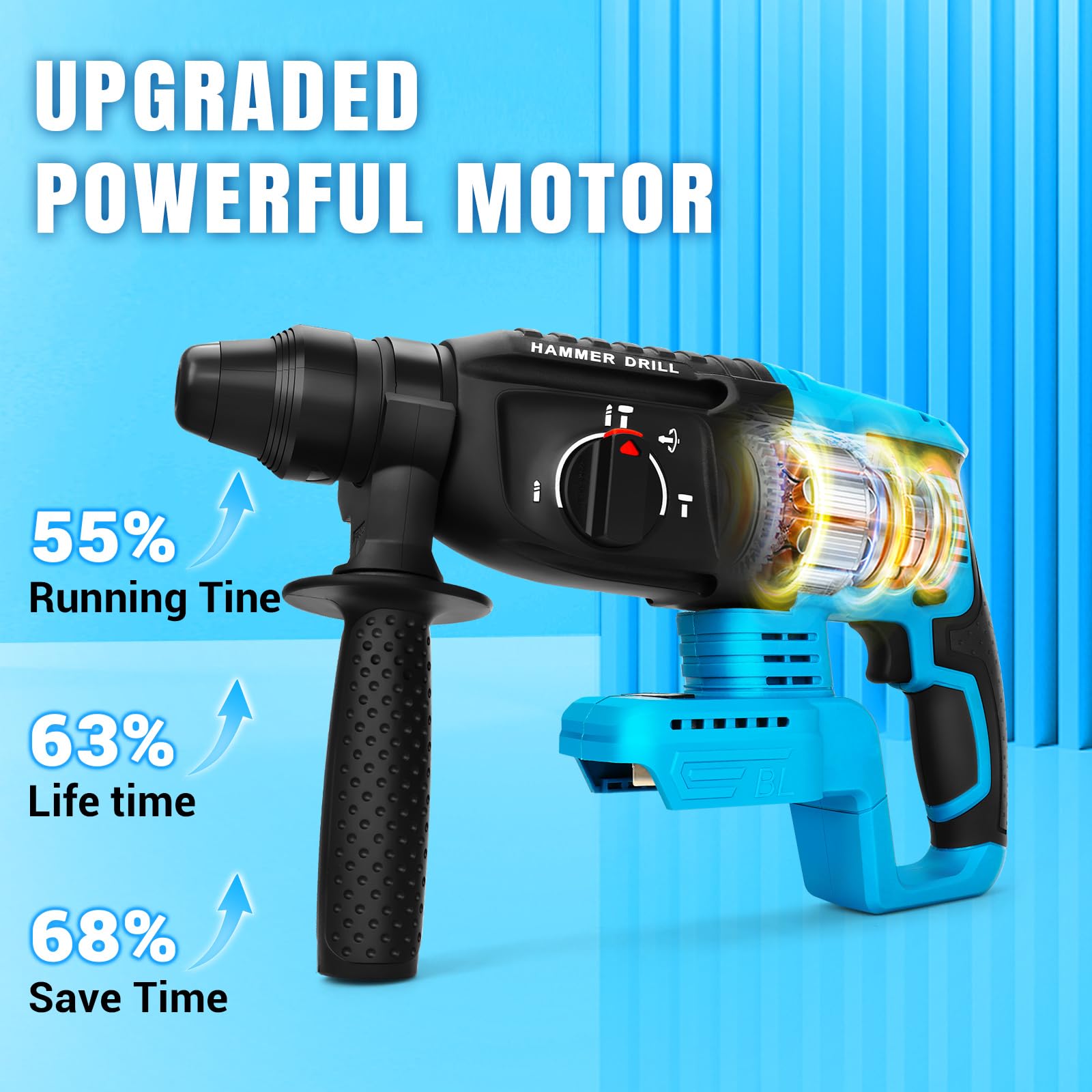 MAKITA DHP486RTJ Marteau perforateur sans fil 18V LXT en MAKPAC (2x