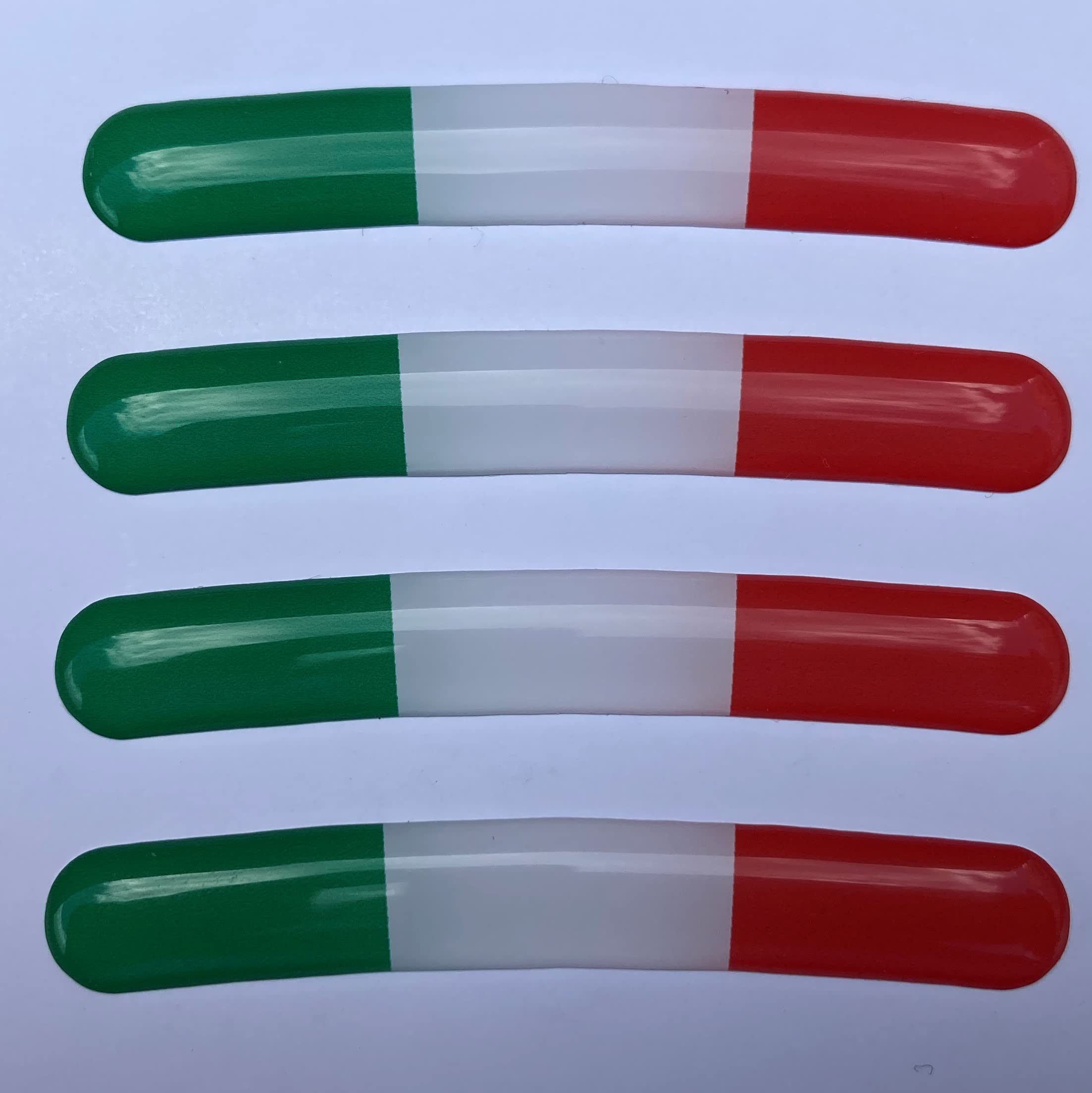 Gelz Italian Wheel Rim Domed Stickers - Set Of 4 - Italy