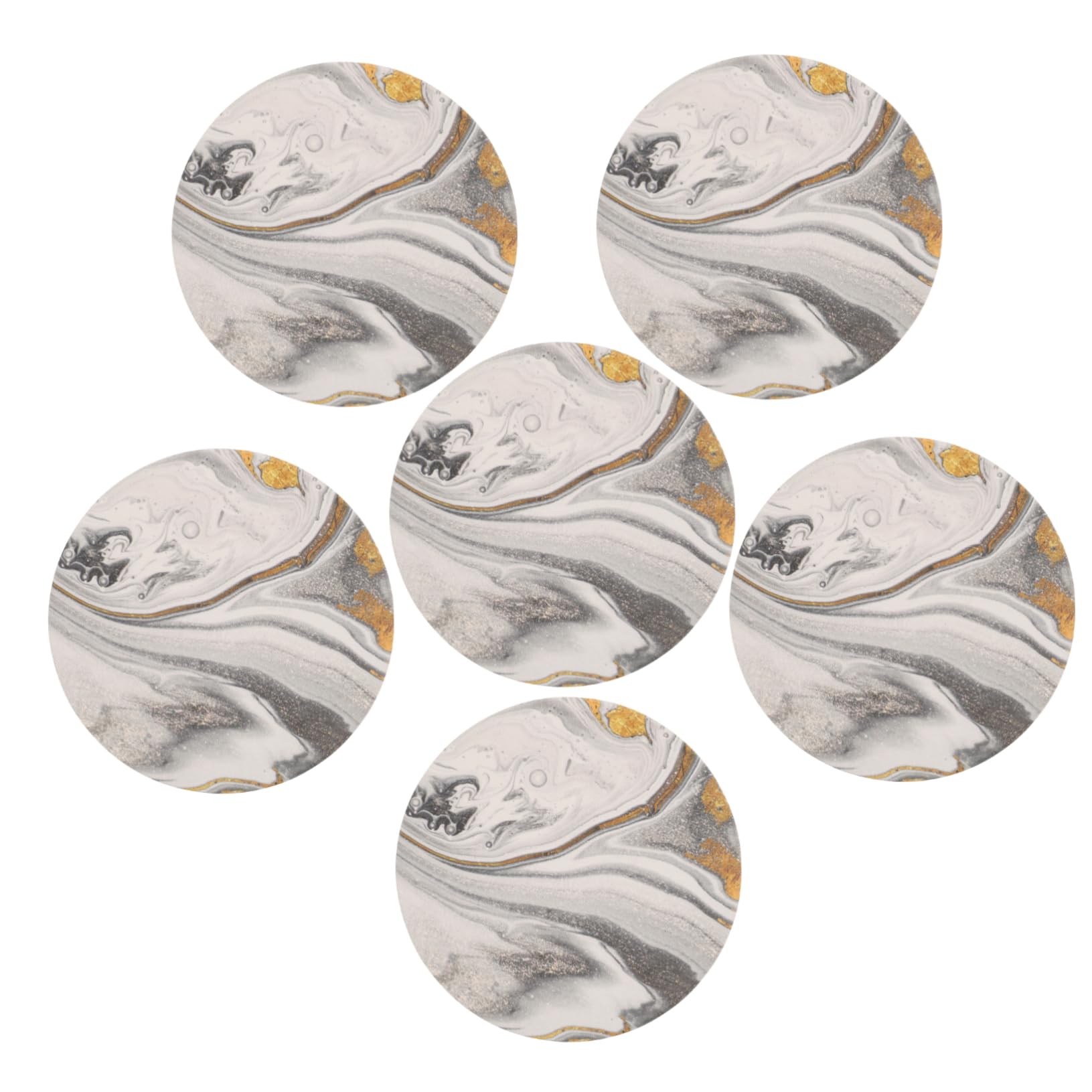 Cabilock 18 Pcs Dessous De Verre Absorbants en Céramique Dessous De Verre en Céramique Décor - Dessous De Verre en Céramique Tapis De Tasse Dessous De Verre pour Boissons De Tasse