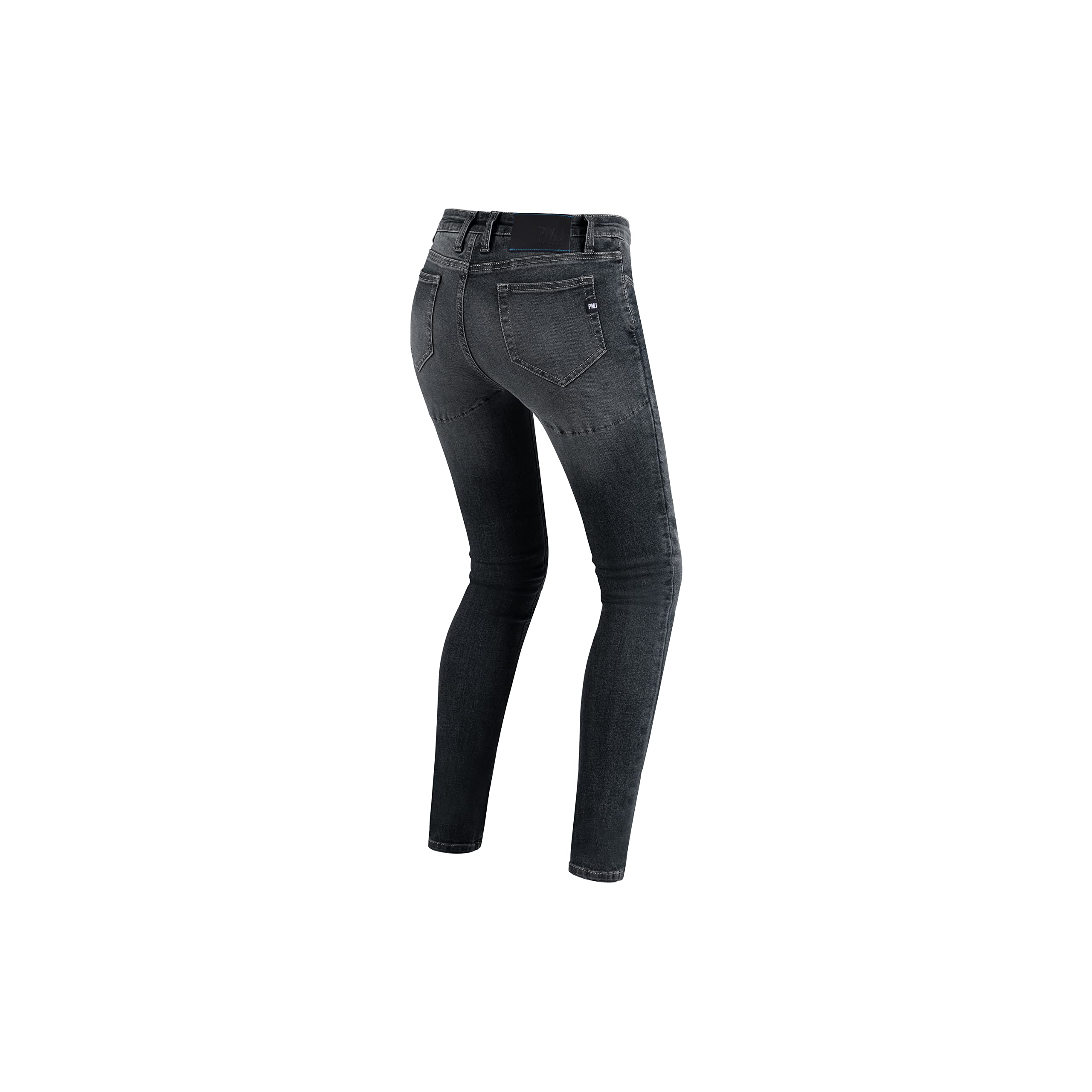 PMJ Skinny Jeans da Moto Donna (Worn Black Overdye,30)