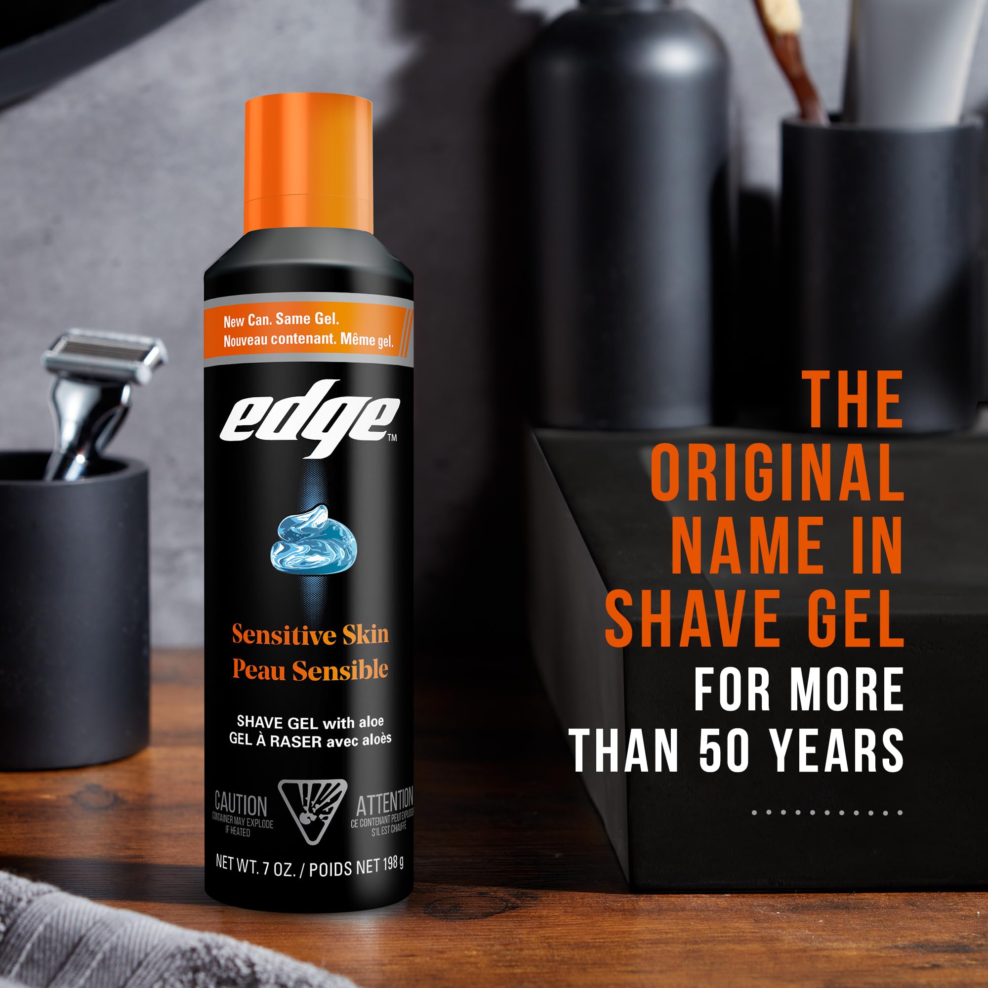Edge Sensitive Skin gel da barba, 6 x 198g