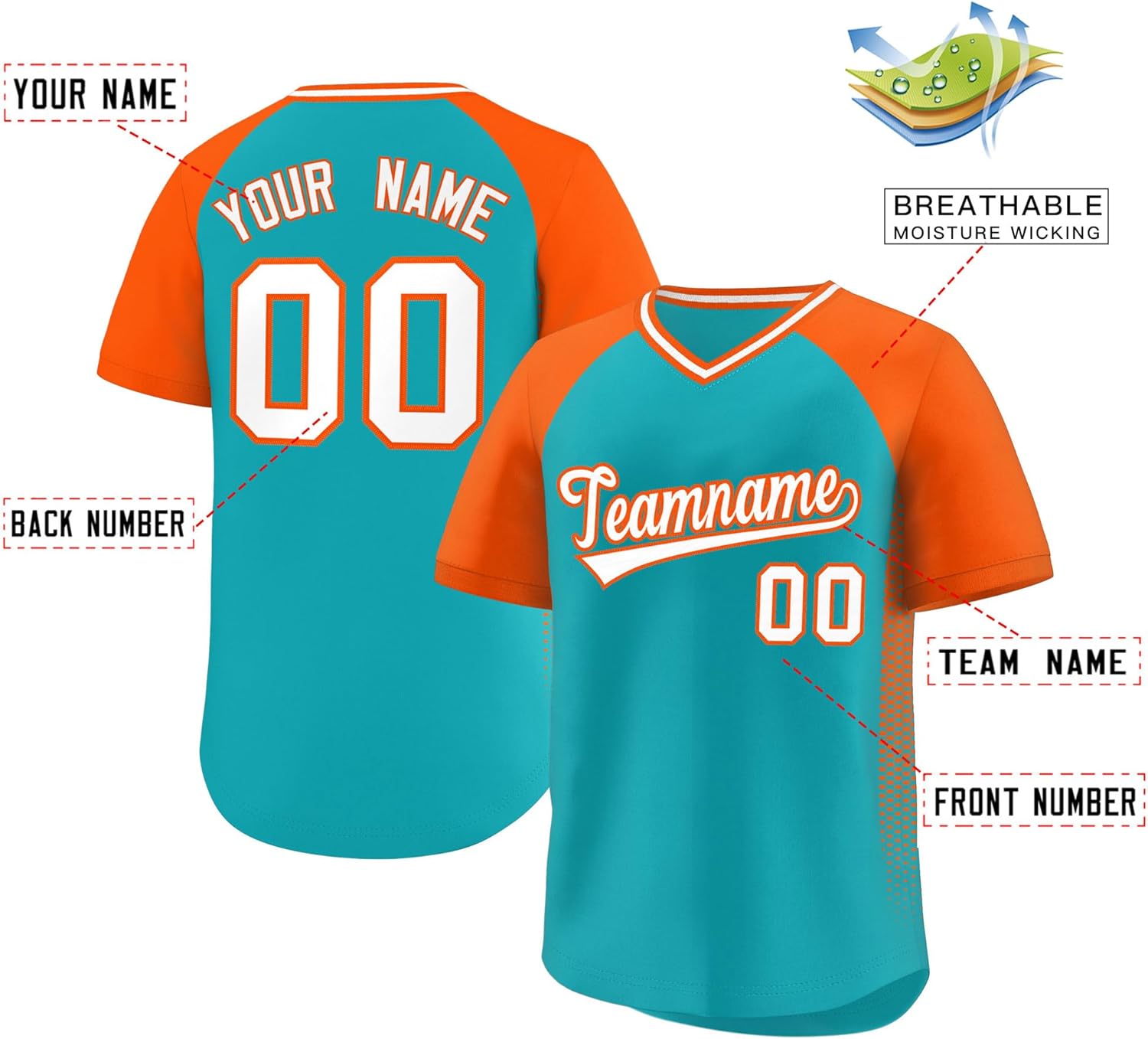 KXK Custom V-Neck Baseball Jersey for Men Women Youth Personalized Stitched or Printed Baseball Shirts Big Size - Image 2