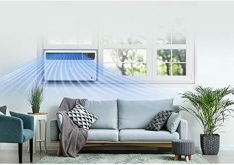 LG 23,500 BTU Dual Inverter Smart Window Air Conditioner, 230V, Air Conditioner Cools Rooms up to 1,440 Sq. Ft., Ultra Quiet Operation, with LG ThinQ, Amazon Alexa & Hey Google, White