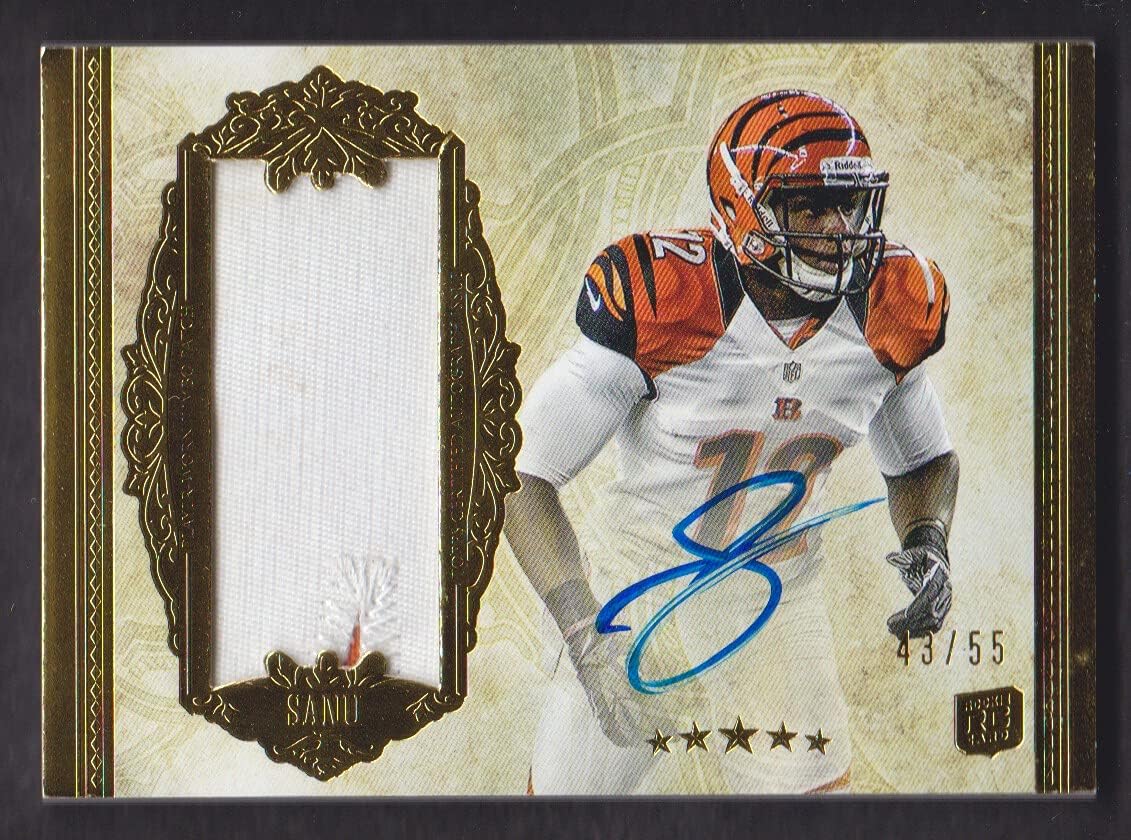 2012 Topps Five Star Football Rookie Auto Patch Gold #167 Mohamed Sanu 43/55