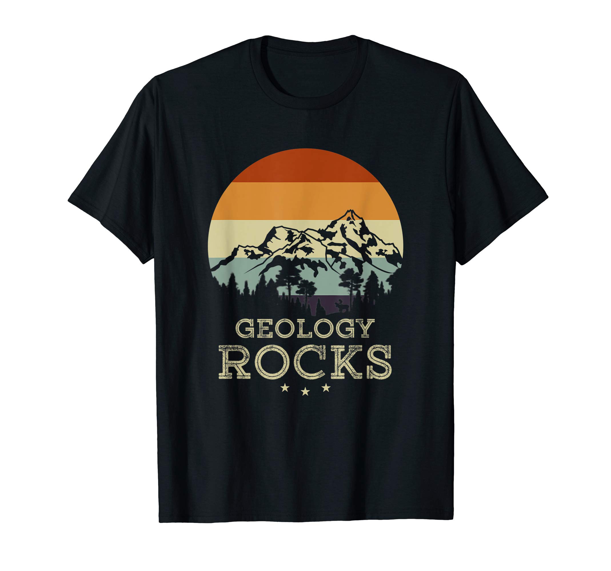 Geologist Geographer Geology DesignGeology Rocks Gift Retro Geology T-Shirt