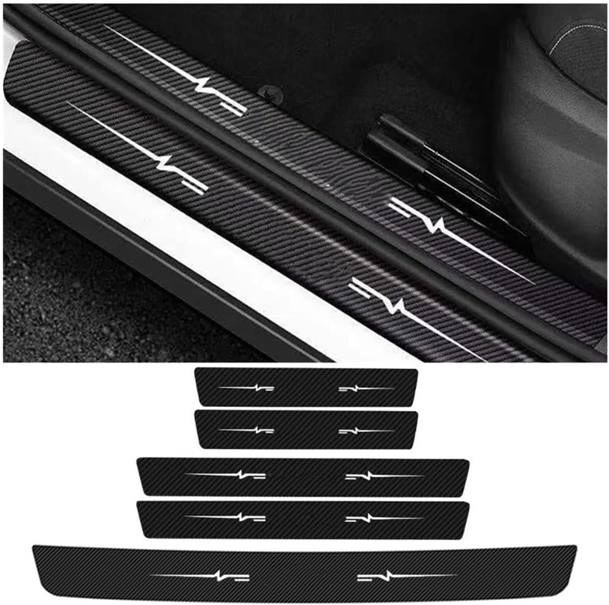 Protector de parachoques de coche para Toyota Highlander XU70 XU40 moldura de puerta 5 uds