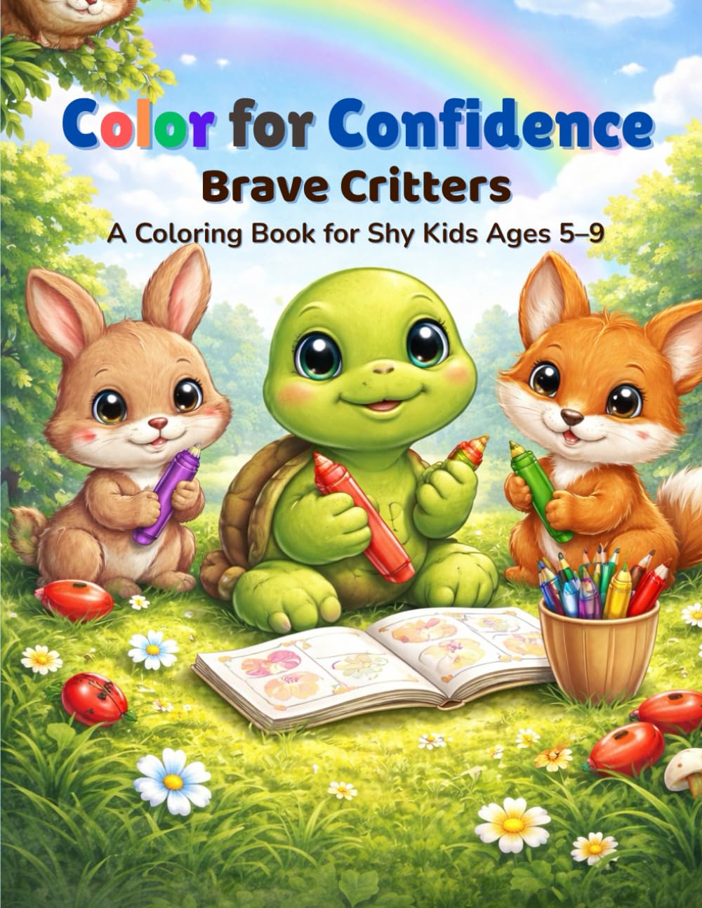 Color for Confidence: Brave Critters: A Coloring Book for Shy Kids Ages 5–9