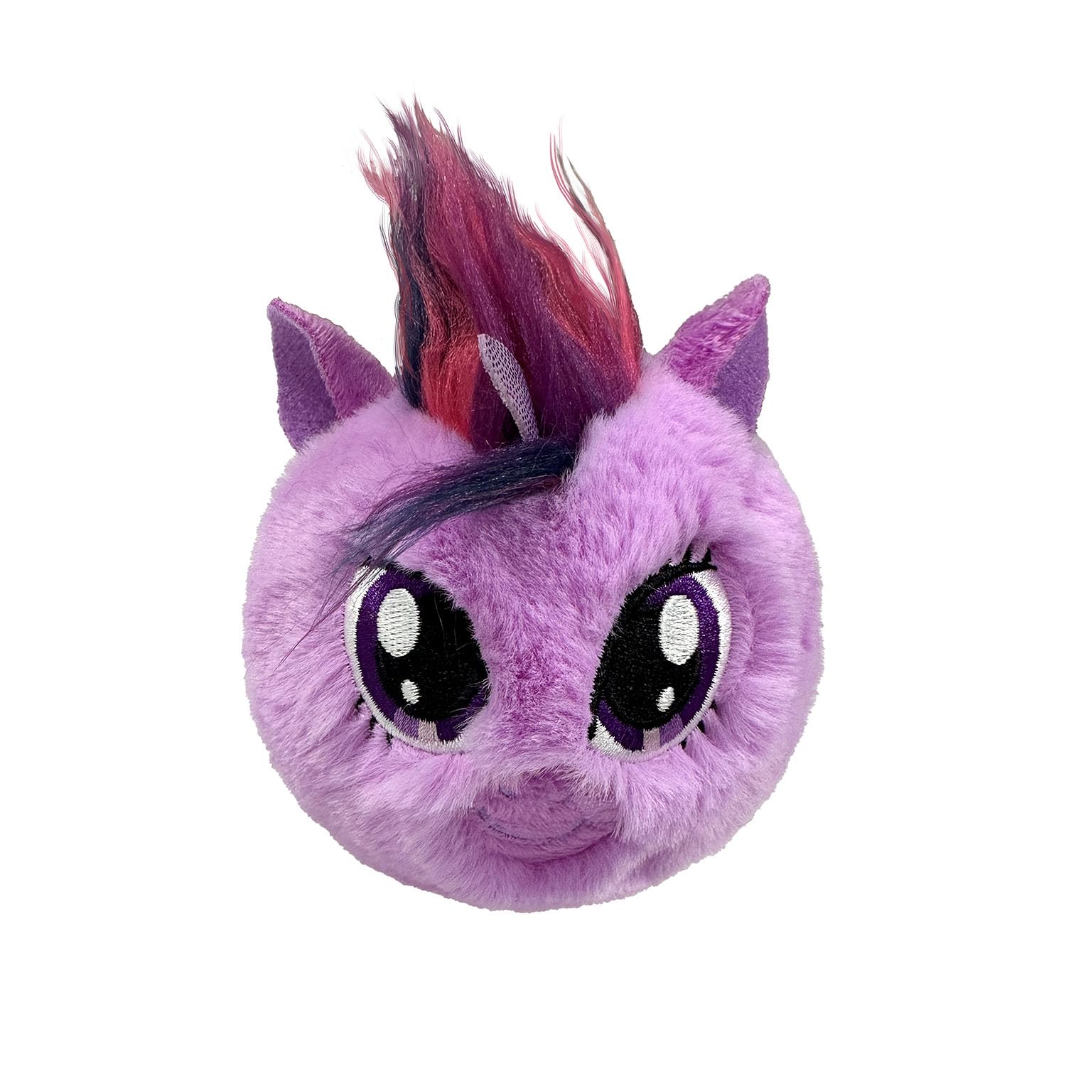 TY Twilight Sparkle Bouncer Plush – My Little Pony Inspired Round Stuffed Toy | Soft Purple Unicorn Ball Plush with Embroidered Eyes & Mane – Cute Collectible Gift for Kids
