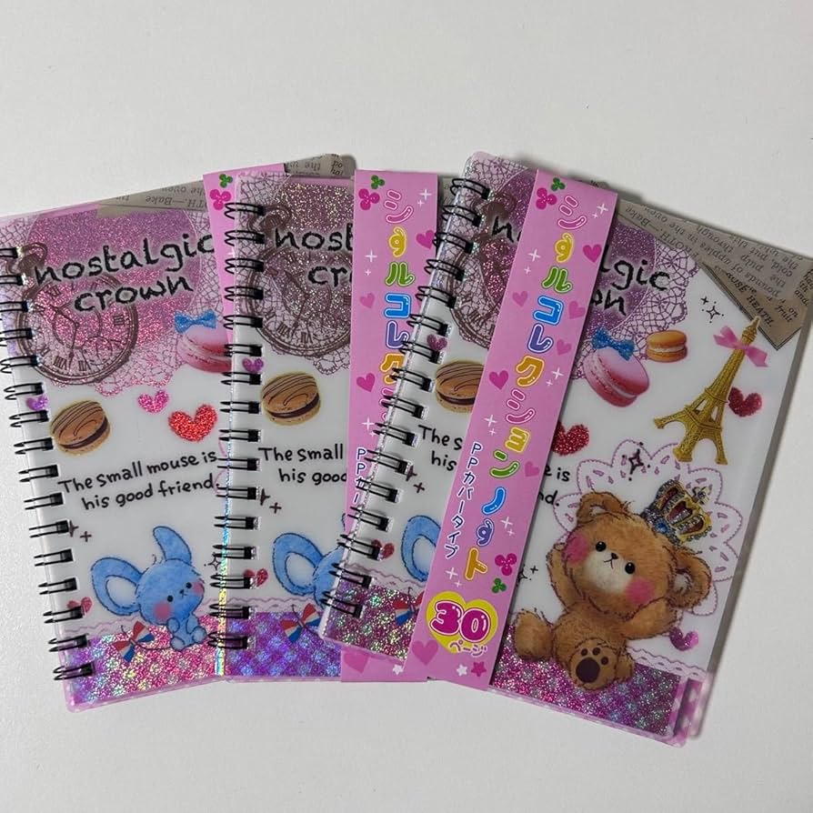 Amazon.co.jp: シール帳3冊セット シールノート 平成レトロ