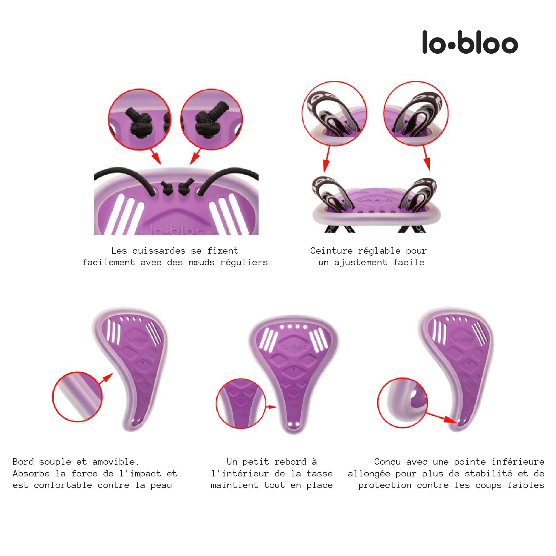 AEROSLIM Femme lobloo Coquille pelvienne brevetée pour Les Sports pratiqués Debout comme Le Kickboxing, Le Muay Thai, Le karaté, Le Hockey, Le Baseball. Taille Unique + 9 Ans