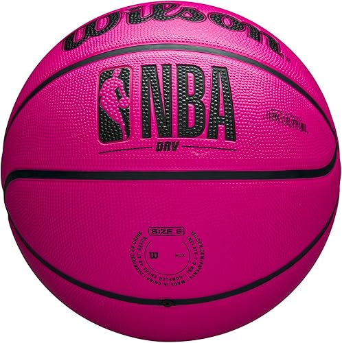 Miniatura 6 de Wilson NBA DRV Outdoor Basketball with Pump Rosa