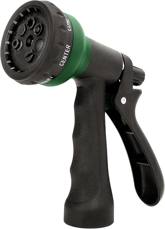 Garden Hose Nozzle Sprayer - 7 Adjustable Watering Patterns Nozzle for Water Hose, Non-Slip Garden Spray Nozzle Hose Attachment for Car Washing, Watering Plants, Pets Showering,Lawns Cleaning