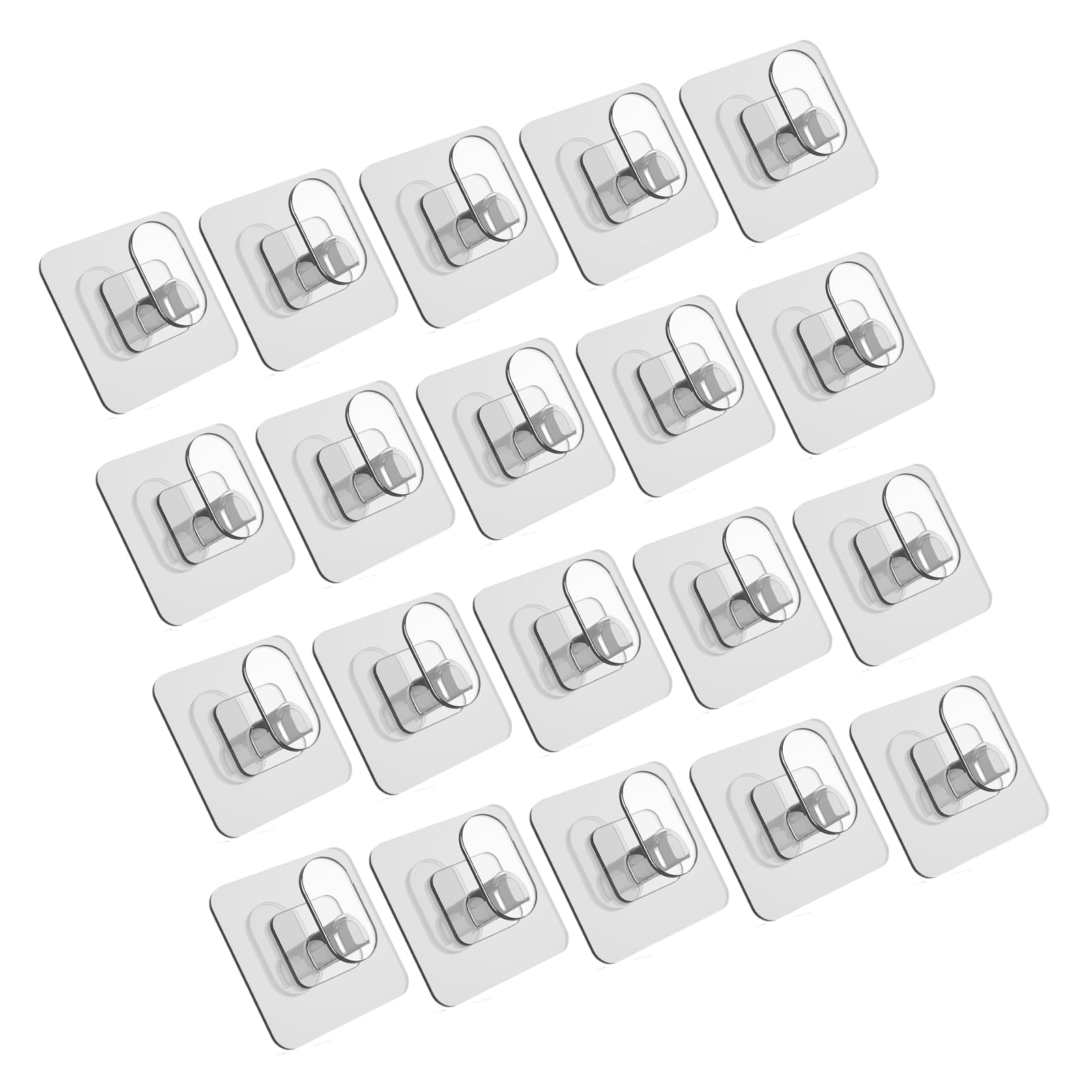 Msioytog Transparency Hooks Strong Adhesive Water Resistant for Multiple Room Applications Bathroom Towel Hanger Waterproof Hook