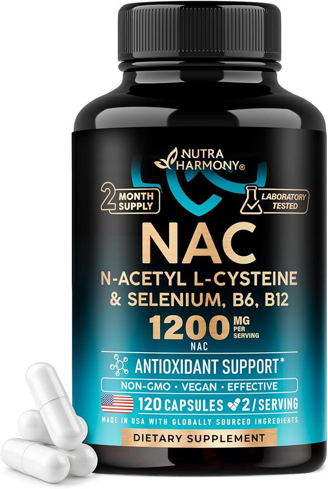 Suppléments NAC (N-Acétylcystéine) - précurseur direct du glutathion