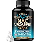 NAC Supplement | Selenium | B6 | B12 - Antioxidant, Immune Support - N Acetyl Cysteine 600 mg per Capsule, 1200 mg per Serving - Made in USA - Non-GMO, Gluten-Free, Vegan - 120 caps, 2 Month Supply