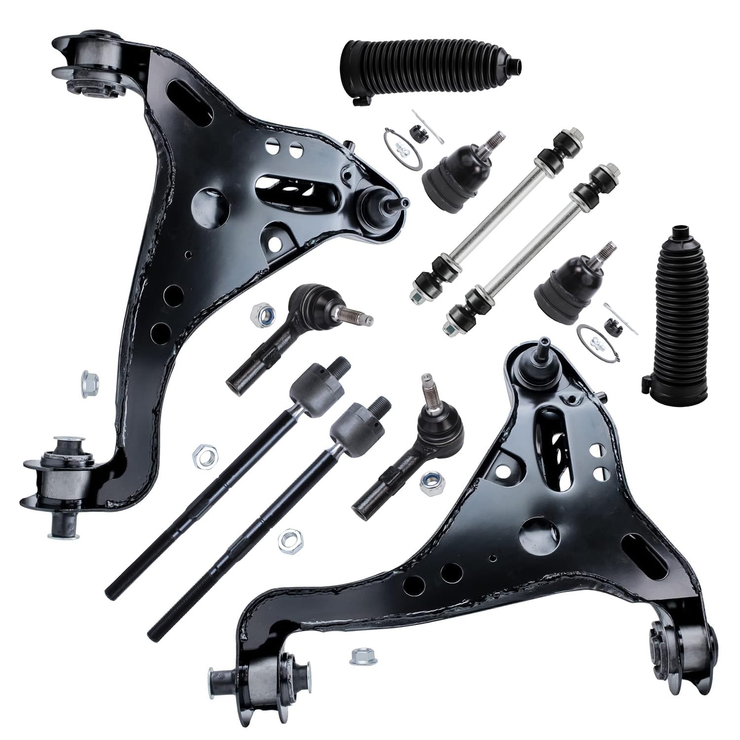 Detroit Axle - 12pc Front End Suspension Kit for 06-10