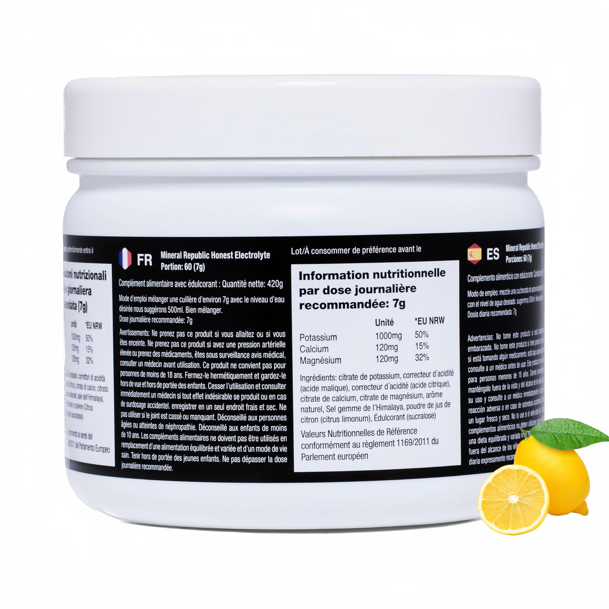 Honest Electrolyte Powder :Electrolytes sans Sucre de Haute Puissance/Électrolytes Keto Zéro Calorie avec Magnésium, Poudre Concentrée de Potassium, Sodium et Minéraux Keto/Sels de Jeûne