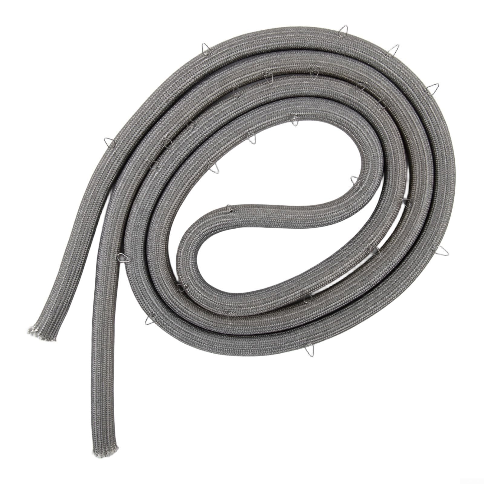Yhenlovtt Juntas de sellado de puerta de horno de cocina de 86 pulgadas de largo, resistentes a la temperatura, juntas de sellado de puerta de horno con 27 clips