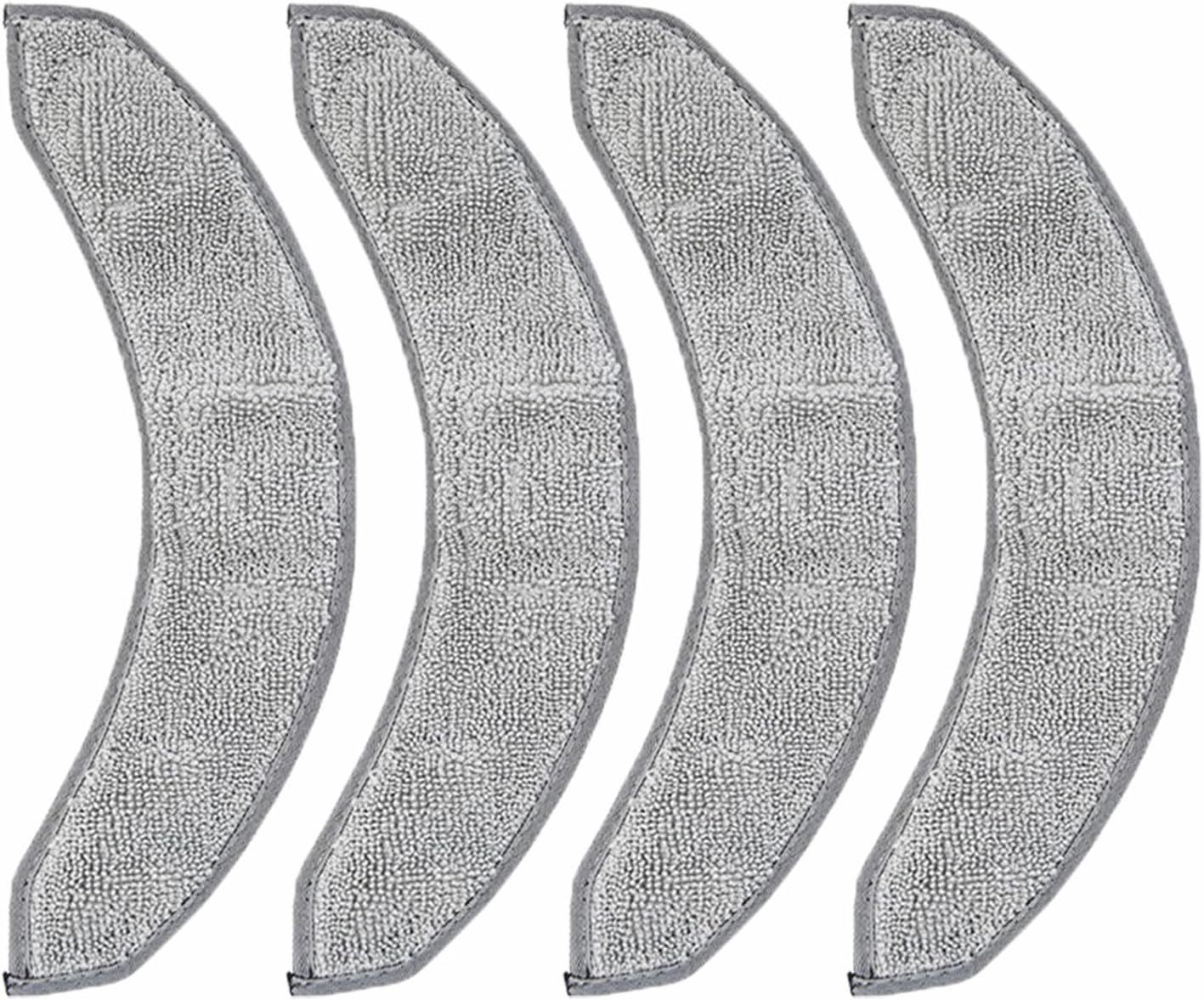 Robot Vacuum Mopping Cloth 4PCS, 10.79" Microfiber Replacement Pads, Fit for Roomba Combo j7 and j9 Series Automated Sweeper Cleaners, Grey