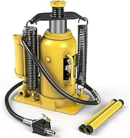 Vista 1 de YELLOW JACKET Pneumatic Air Bottle Jack 20 Ton with Manual Hand Pump and Air Pump for Heavy Duty Auto Trucks