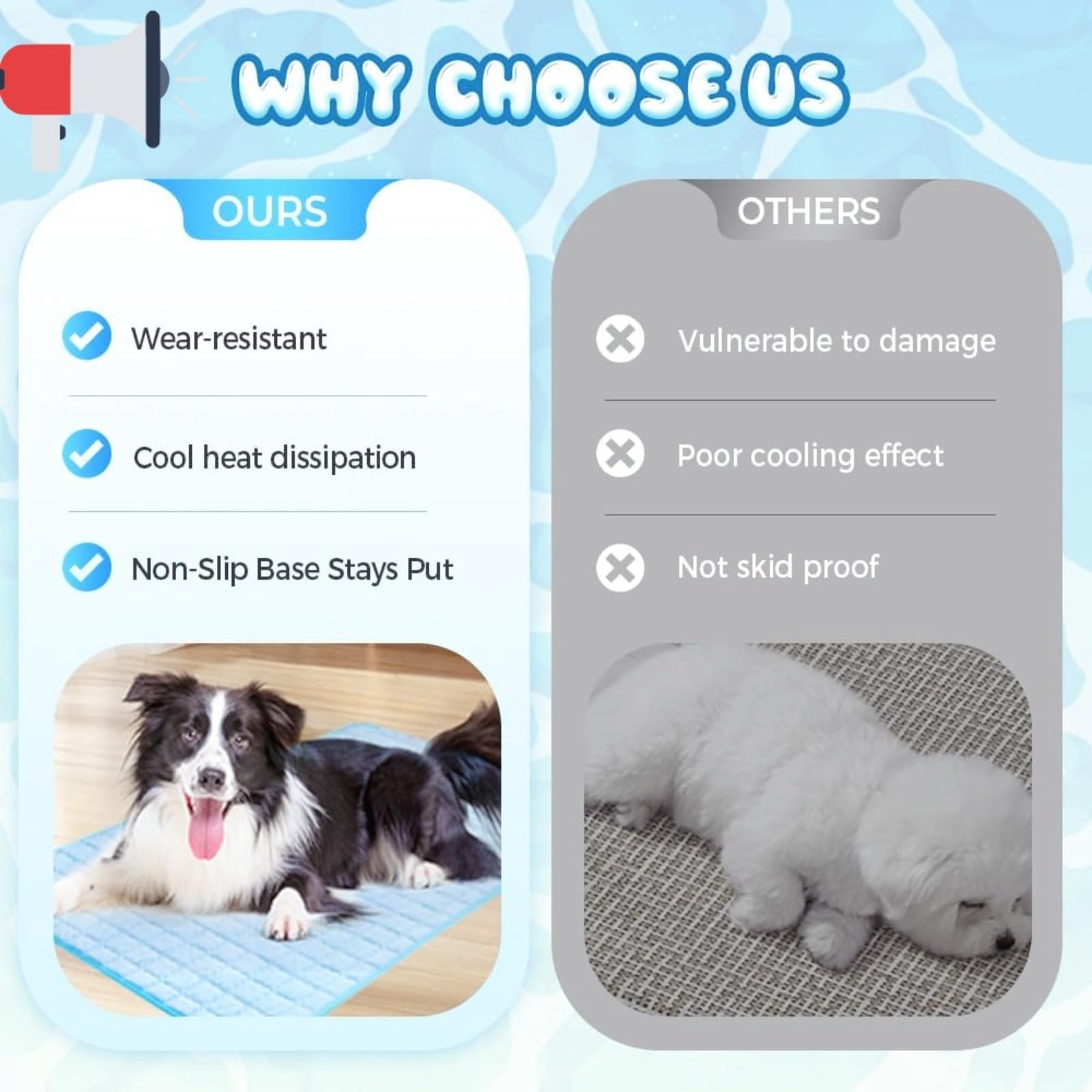 Générique Nouveau Coussin Fraîcheur pour Chien et Chat, Tapis Rafraîchissant en Soie Glacée,Tapis Rafraichissant Chien Tapis de Refroidissement pour Pet, pour Été et Canicule,Pliable, étanche