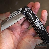 Vista 3 de KCCEDGE BEST CUTLERY SOURCE EDC - Cuchillo de bolsillo para camping, accesorios de caza, cuchillo plegable de borde afilado