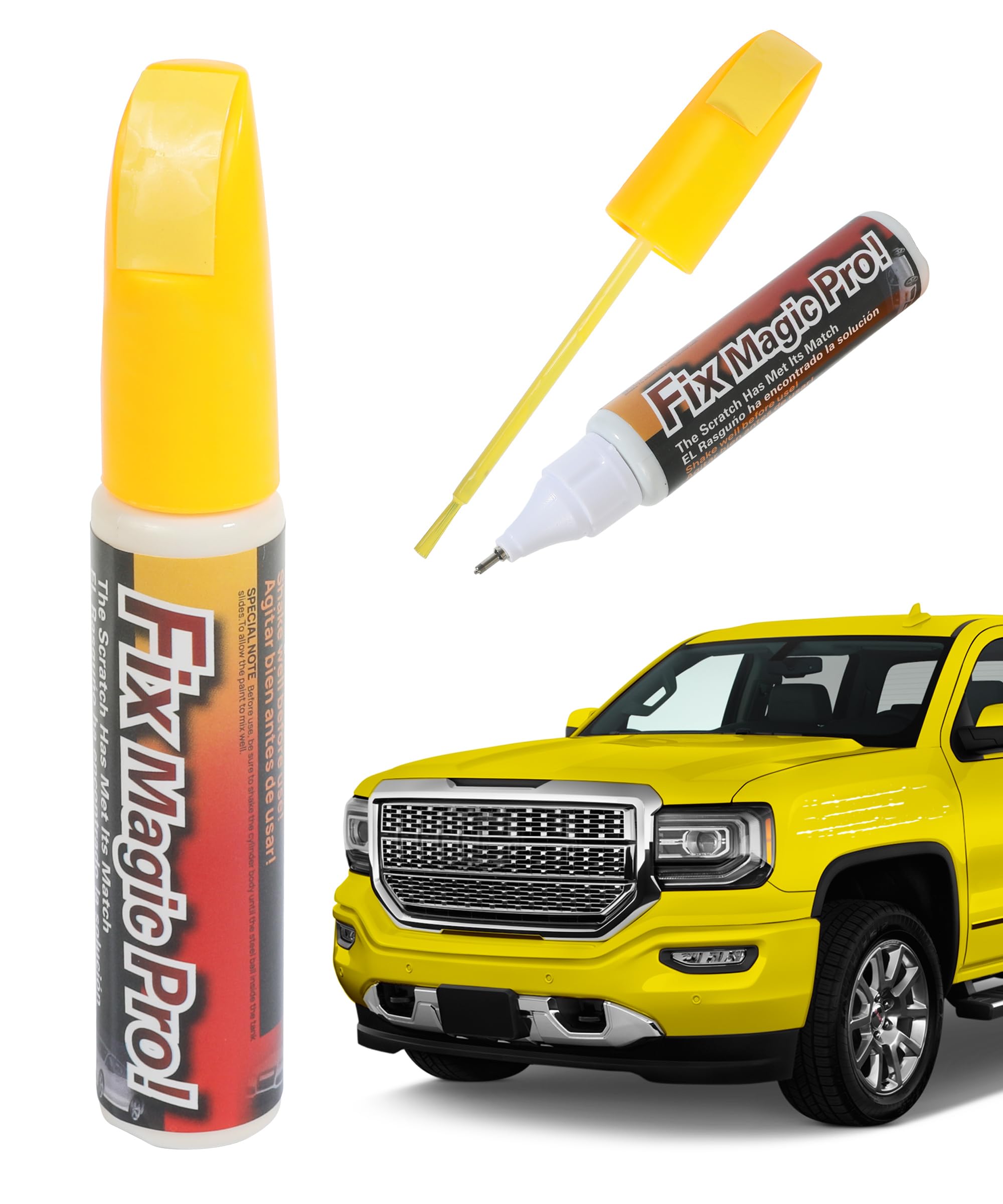 VARGTRTouch Up Paint Pen,Car Accessories Two-In-One Pen Car Touch Up Paint,Car Scratch Remover for Deep Scratches,Quick & Easy Solution,Car Paint for Repair Minor Automotive Scratches (Yellow)