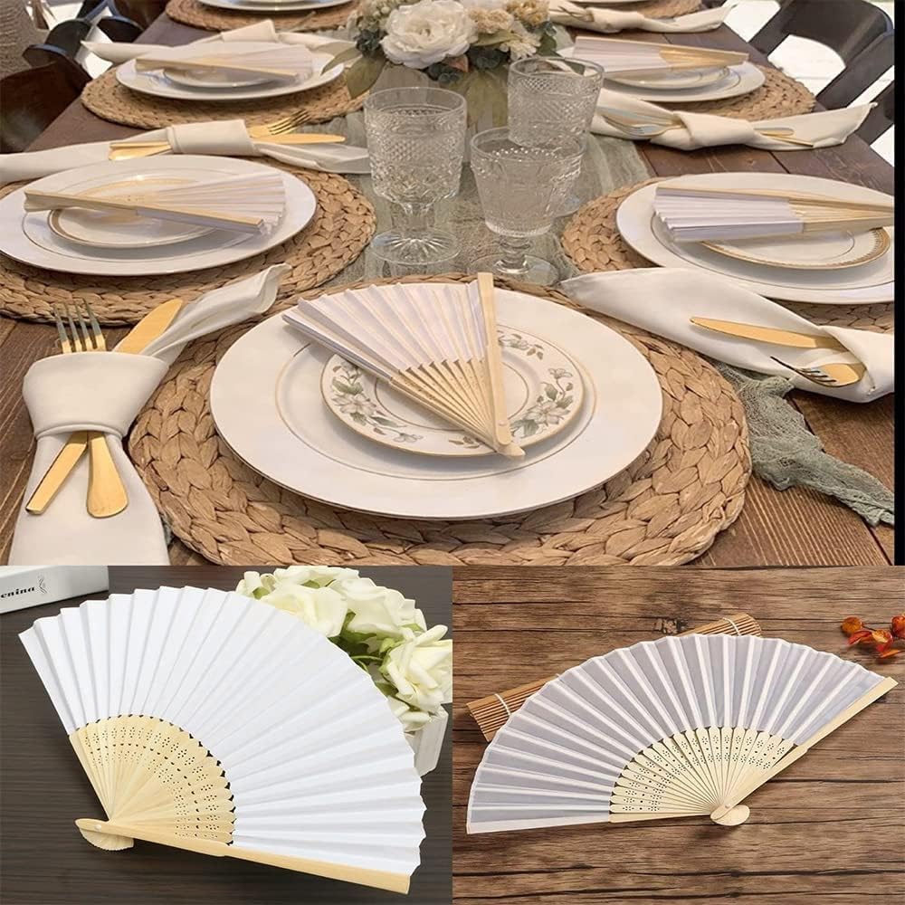 Ter Personalized Engraved Hand Fan Wedding Fold Fan Vintage Fans Customized Wedding Favor Party Gifts (20pcs)