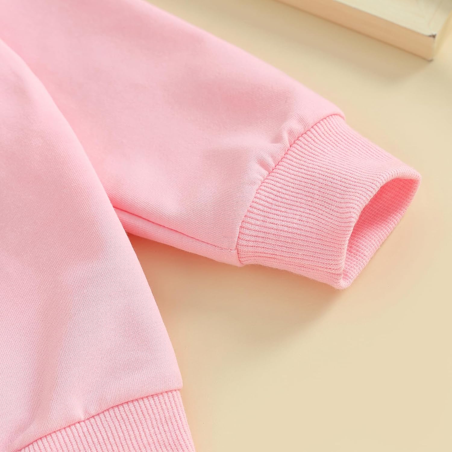 BeQeuewll Infant Toddler Boys Girls Crewneck Sweatshirt Love You More Letter Printed Long Sleeve Pullover Shirt Sweater Tops