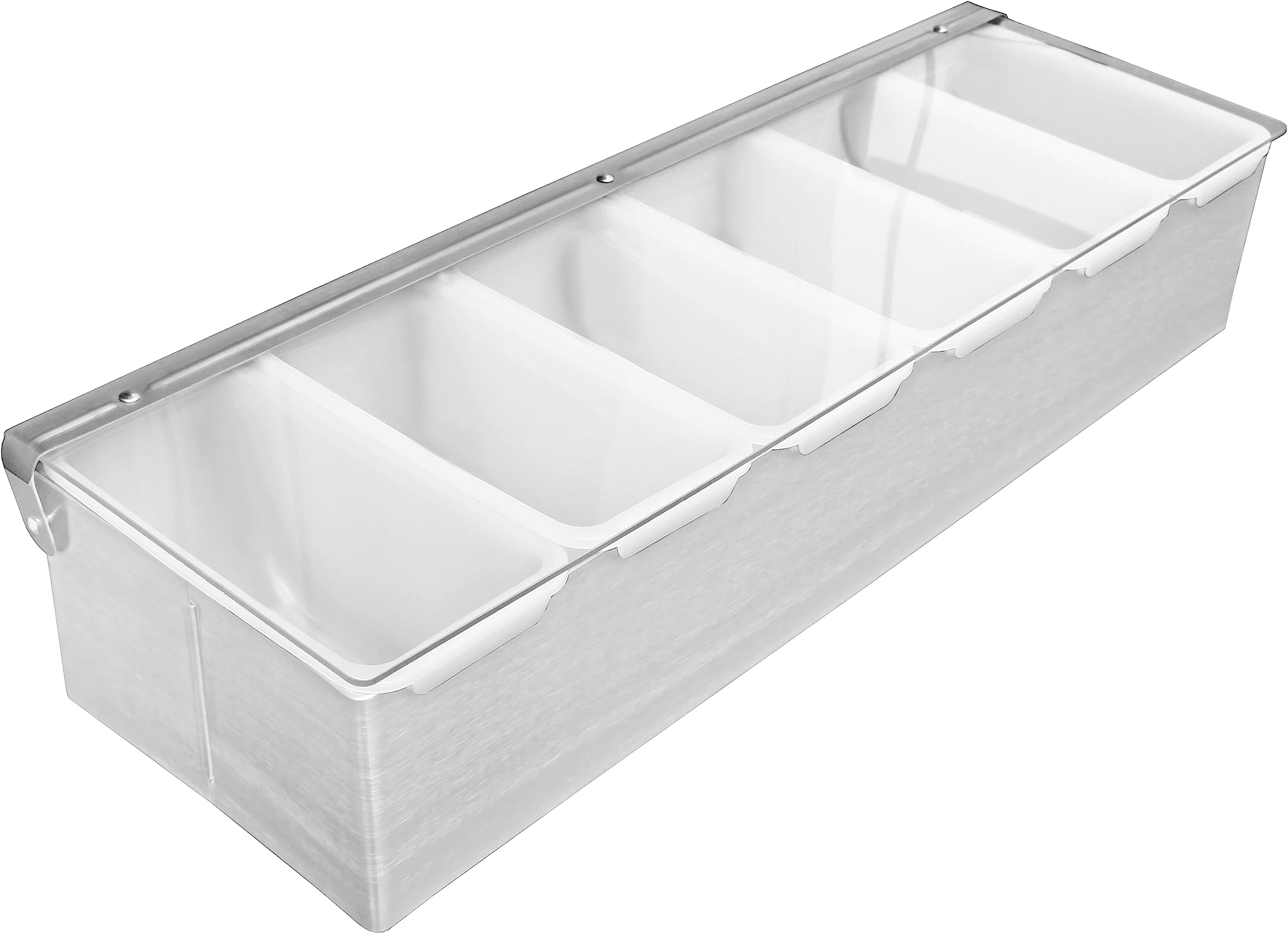 Ice Food Serving Display Tray with Clear Roll Top Cover 6