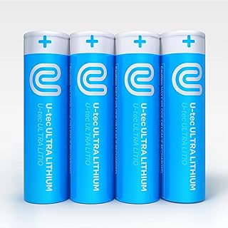 AA Ultra Lithium Battery (Pack of 4), 3000mAh 1.5V, Longest-Lasting AA Battery, Up to 10 Years in Storage and No Leaks Guaranteed, Works in Extreme Temperatures, Non Rechargeable
