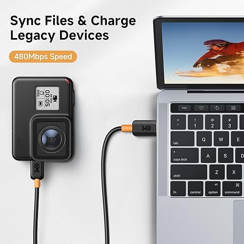 Miniatura 4 de Cable Matters Cable USB C a mini USB (cable mini USB a USB-C) de 6.6 pies en negro