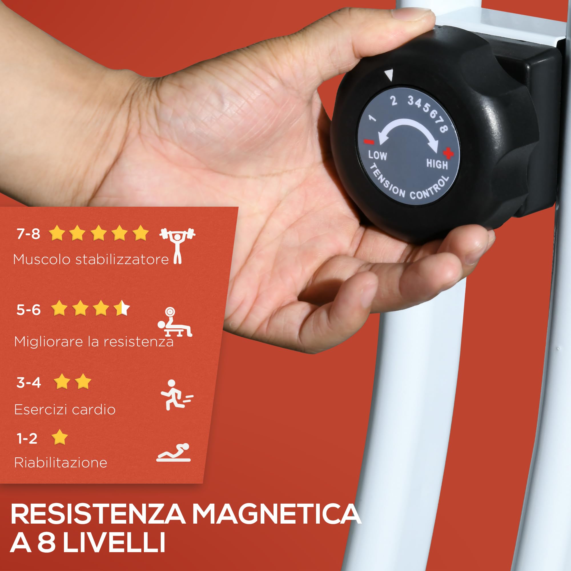 Dskeuzeew Cyclette, pieghevole, ergometro, con monitor LCD e misurazione del pol Dskeuzeew Cyclette, pieghevole, ergometro, con monitor LCD e misurazione del pol