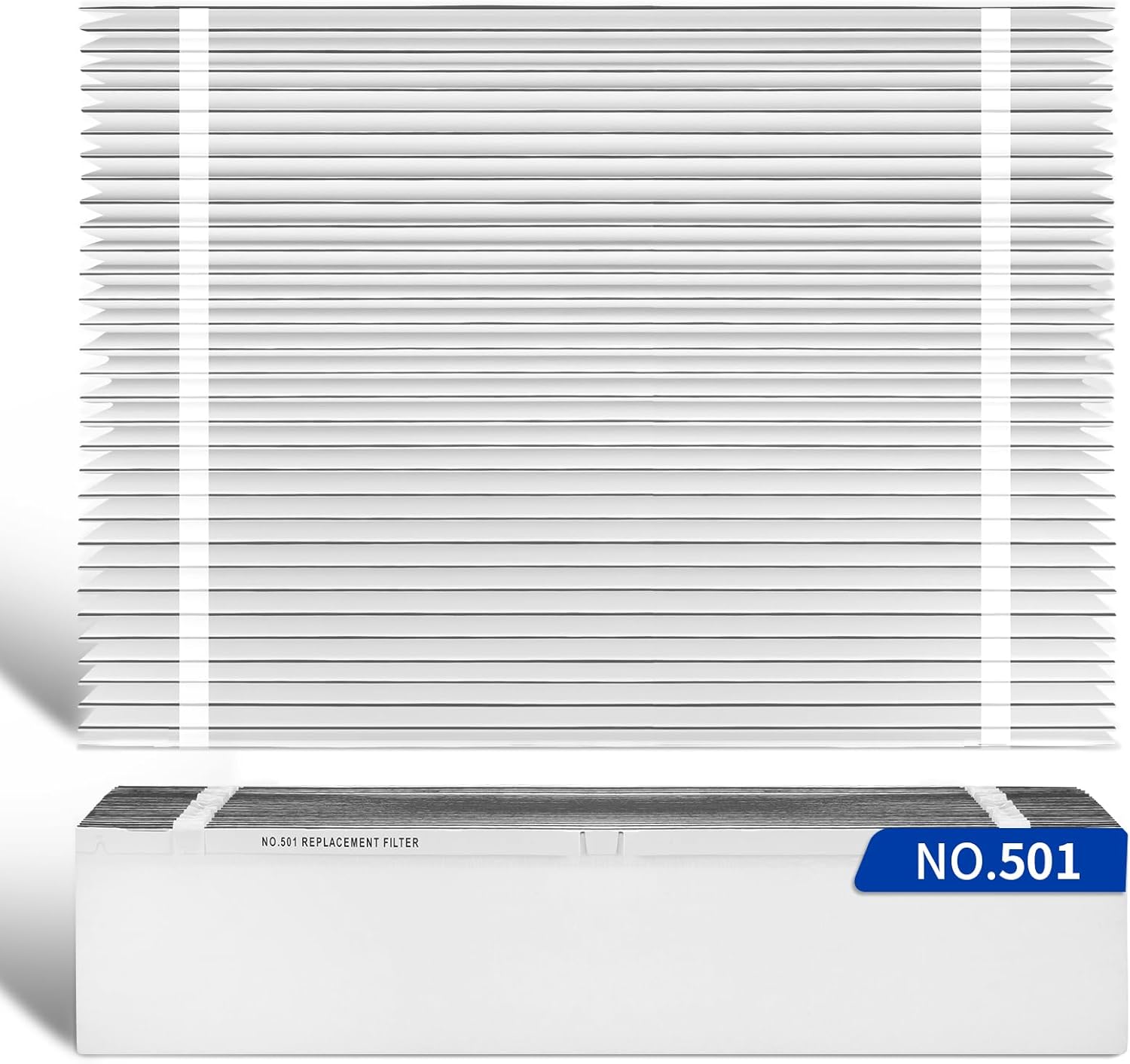 2 Pack 501 Replacement Filter Compatible with Aprilaire 5000 Whole-House Air Purifier, MERV-15 Equivalent Furnace Filter, 16x25x6 Air Filter