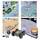 Tuff Robotics - Rugged Robotics + Activity Book Hard Copy, Tactile Reader, & 4 Activity Floor Mats - Suitable for Indoor & Outdoor Activities