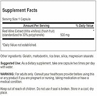 Vista 2 de Swanson Extracto de Vino Tinto 500 Miligramos 90 Cápsulas