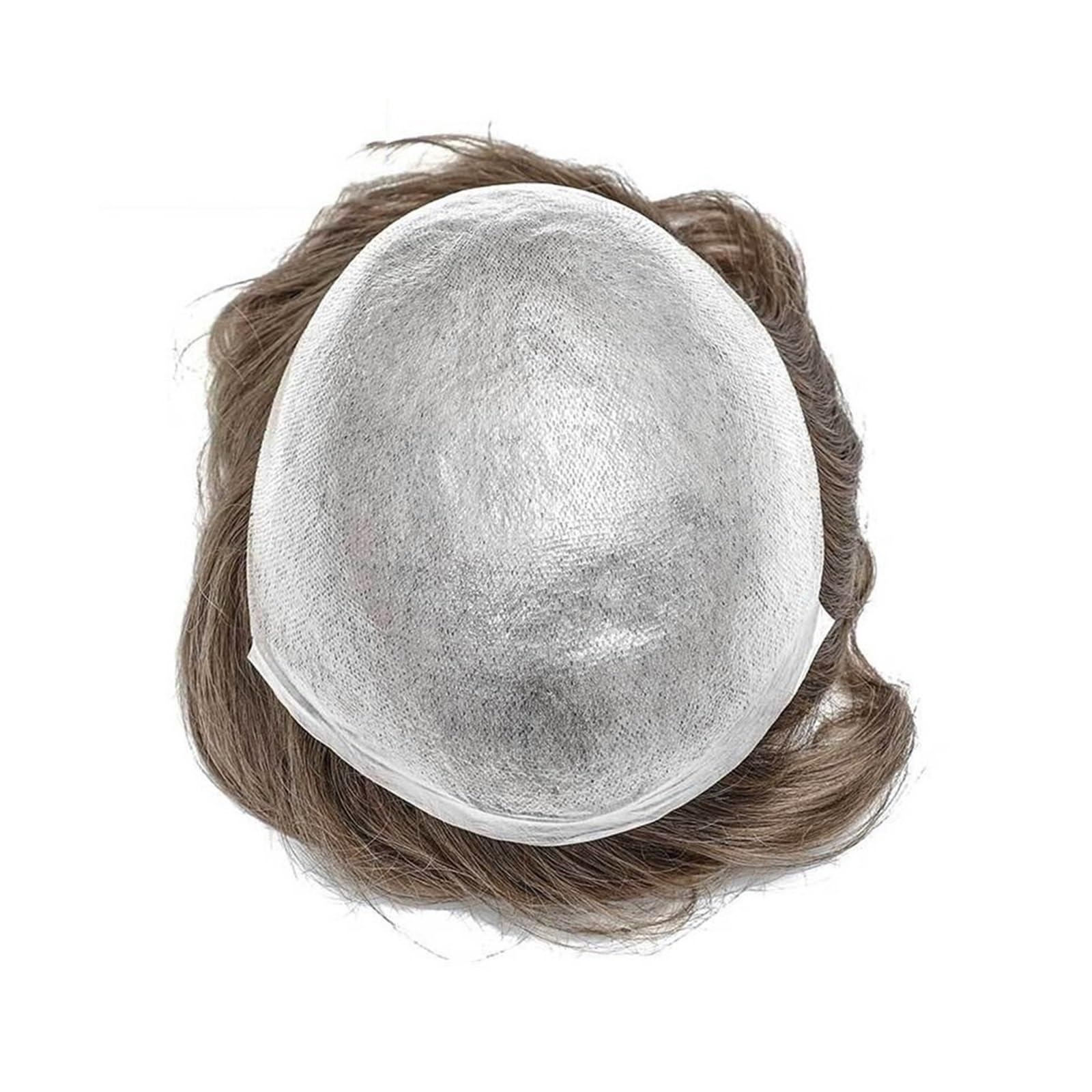 Stylizacja włosów z prawdziwych włosów dla mężczyzn, tupet średni blond (8 x 10)