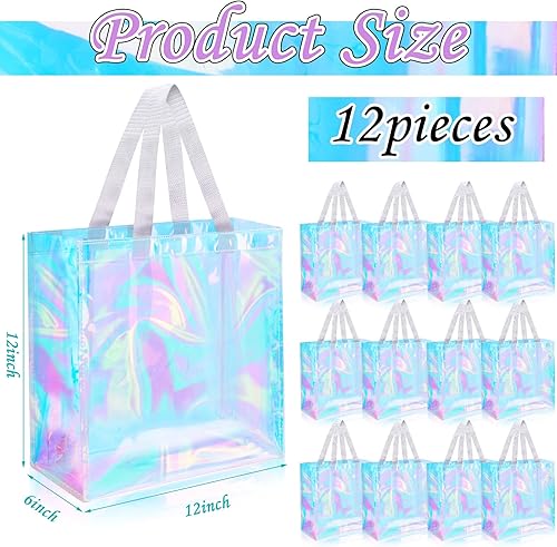 Vista 8 de 12 bolsas transparentes aprobadas para estadios a granel de 12 x 12 x 6 pulgadas, bolsa grande de plástico transparente con asas para deportes