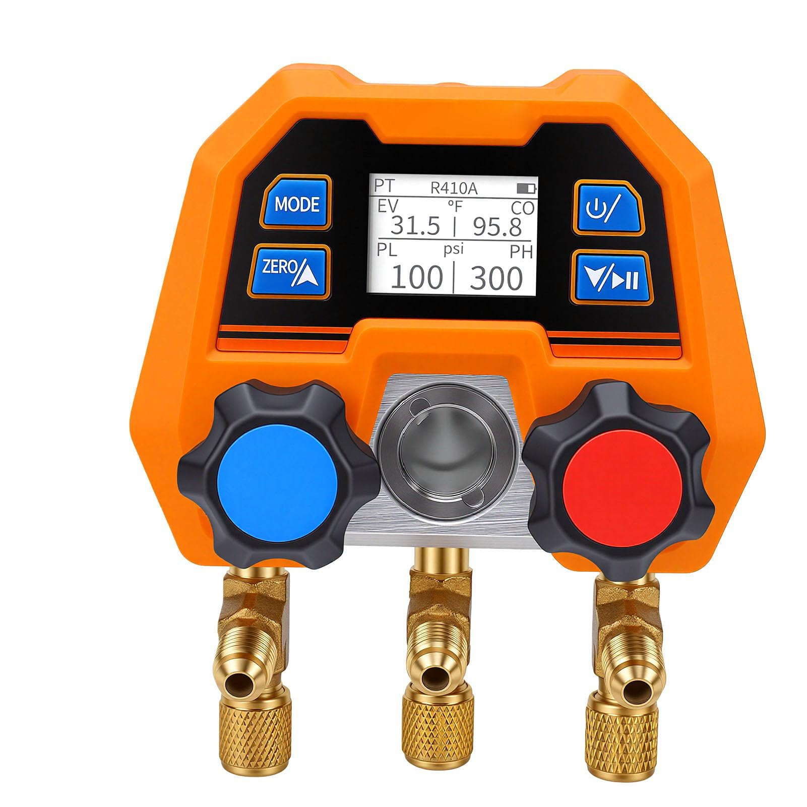 Garosa Cyfrowy Manometr do HVAC, -14 do 800 Psi z dokładnością ±1%