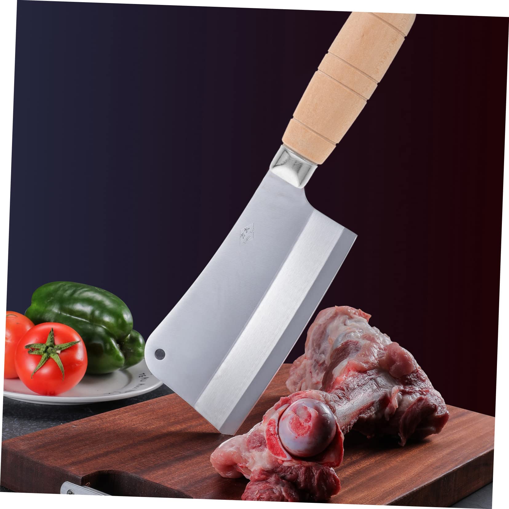 LIOOBO 6juegos Cuchillo De Cocina De Madera Mango Antideslizante Reemplazo Ergonómico Para Cortar Para Uso Restaurantes y Cocinas Caseras