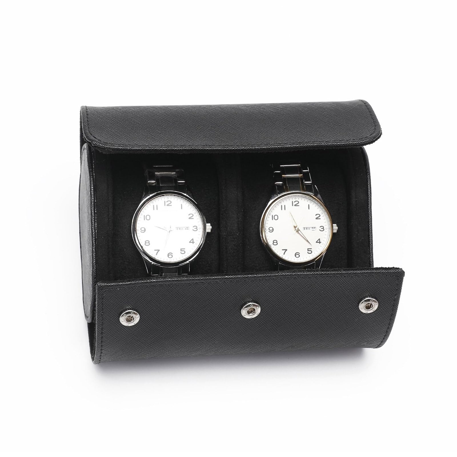 YWLUUOO Watch Box for Men Women Watch Roll Case 1/2 / 3Slot Leather Organizers PU Vintage Display Jewelry Storage Roll Case