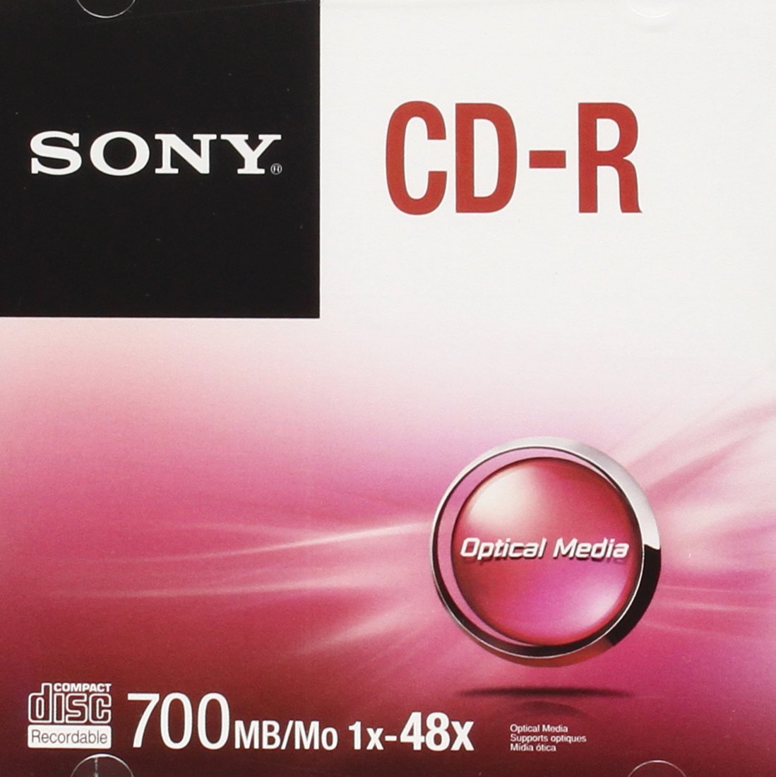 Sony CDQ80SJ CD-R, 48x, Grigio