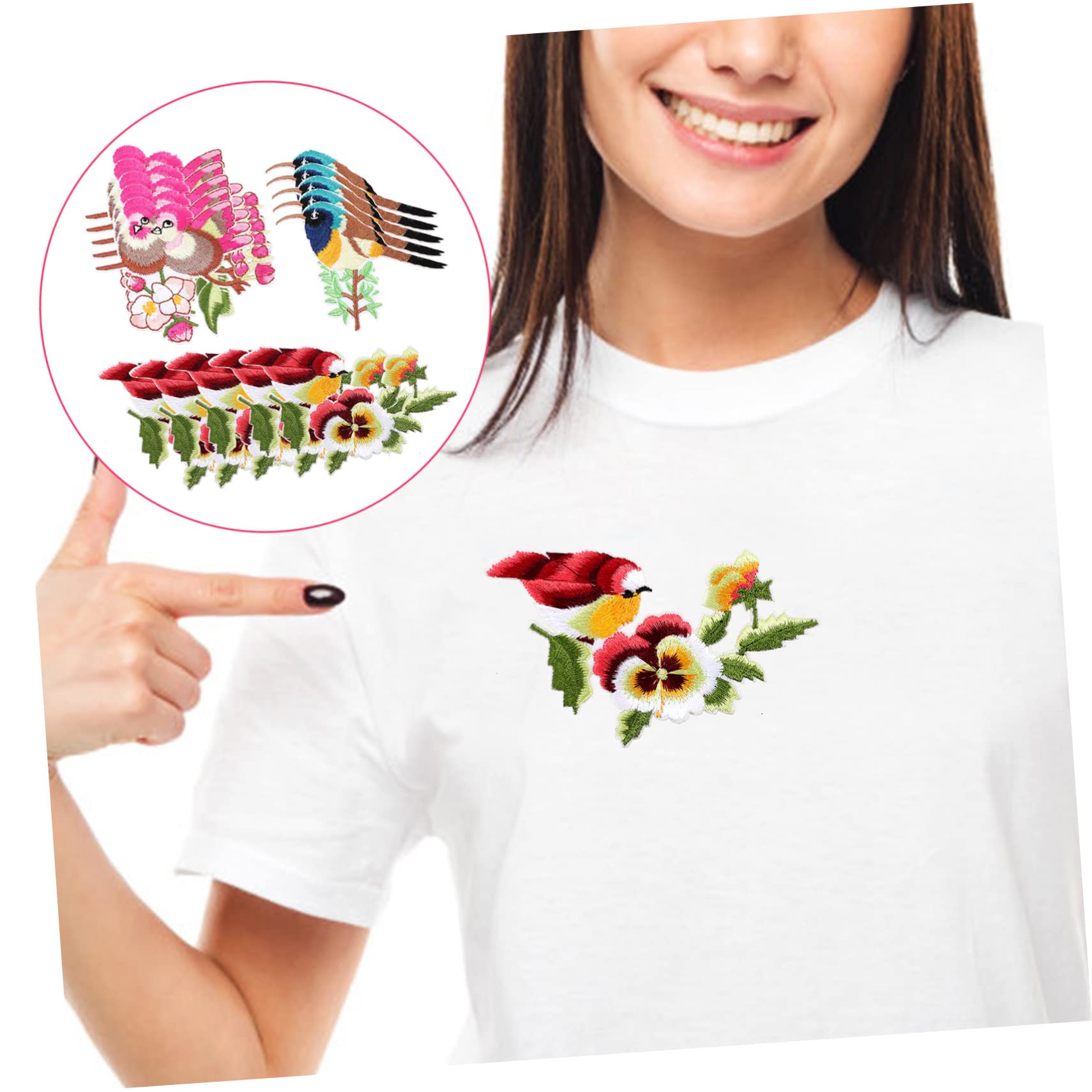 DOITOOL 3 Set Toppe A Forma Termoadesive Per Abbigliamento E Decorazioni Per Tessuti Toppe Ricamate Per Diy E Riparazioni Piccole Imperfezioni 15 Pezzi * 3