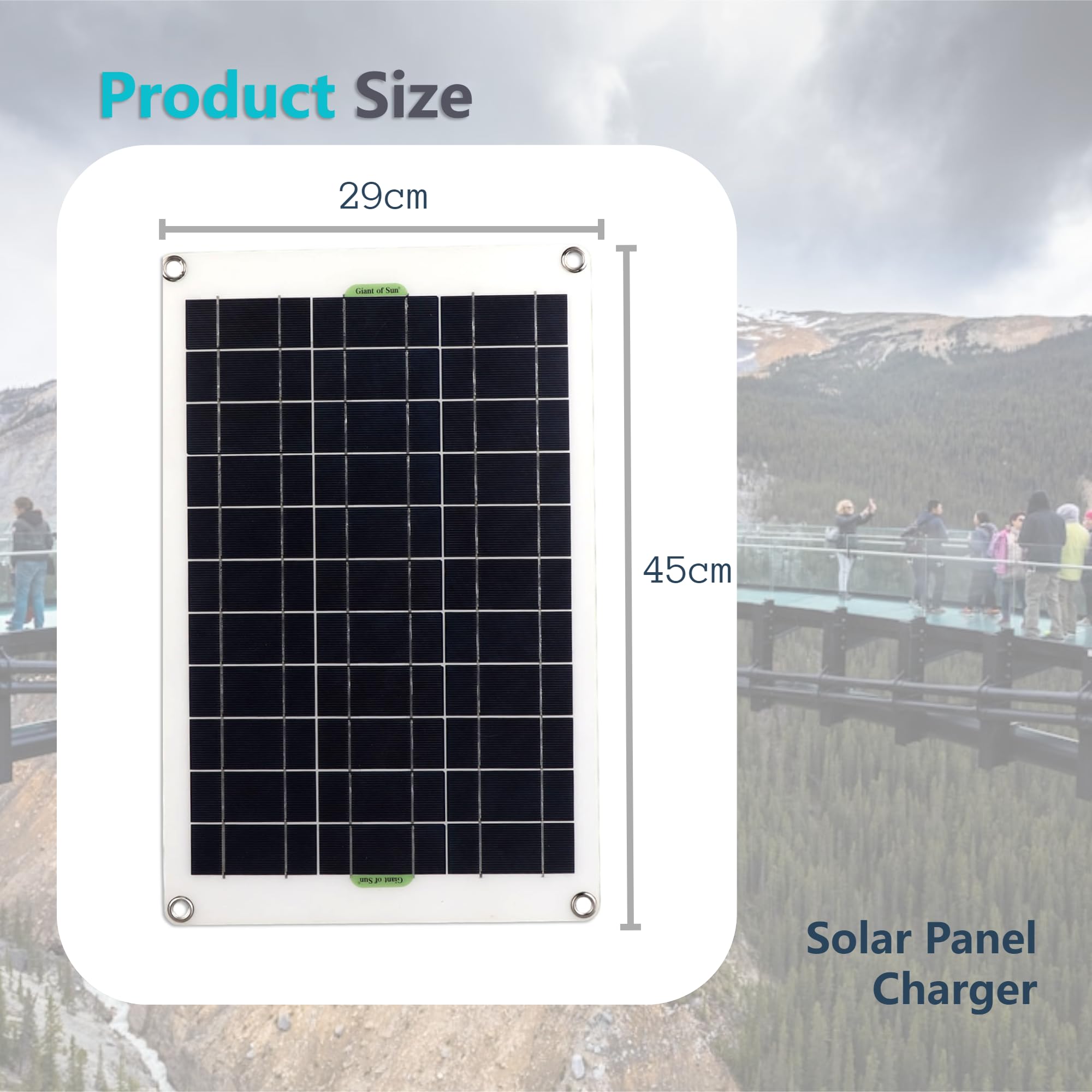 Kit de panel solar de 50 W y 12 V, cargador de batería solar, silicio monocristalino, controlador de carga de 30 A, kit de panel solar para RV, barco, motocicleta