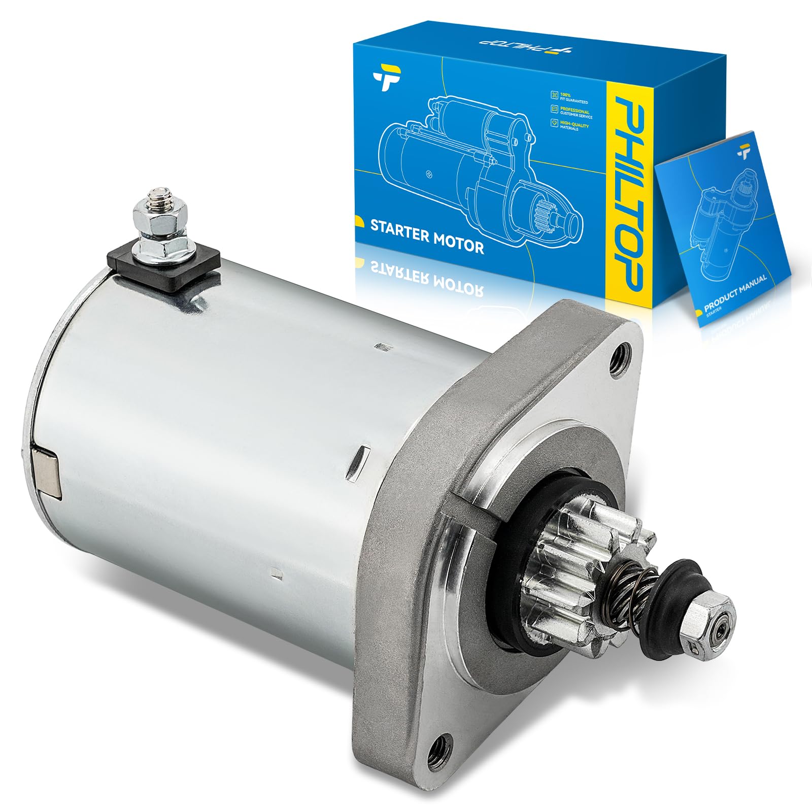 PHILTOP Starter Replacement, Compatible with Cub Cadet LTX1046 LTX1050 RZT46 RZT50 RZT54 Z-Force 48 54 60, 2012-2014 OE# 5954N