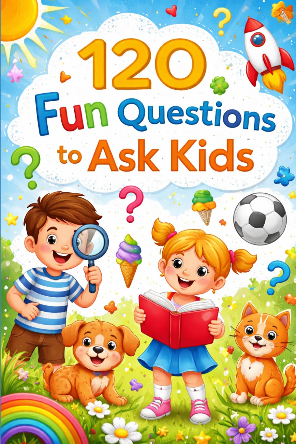 120 Funny Questions to Ask Kids: Goofy, Silly, Conversation Starters for Family Time, Road trips, and gift for kids