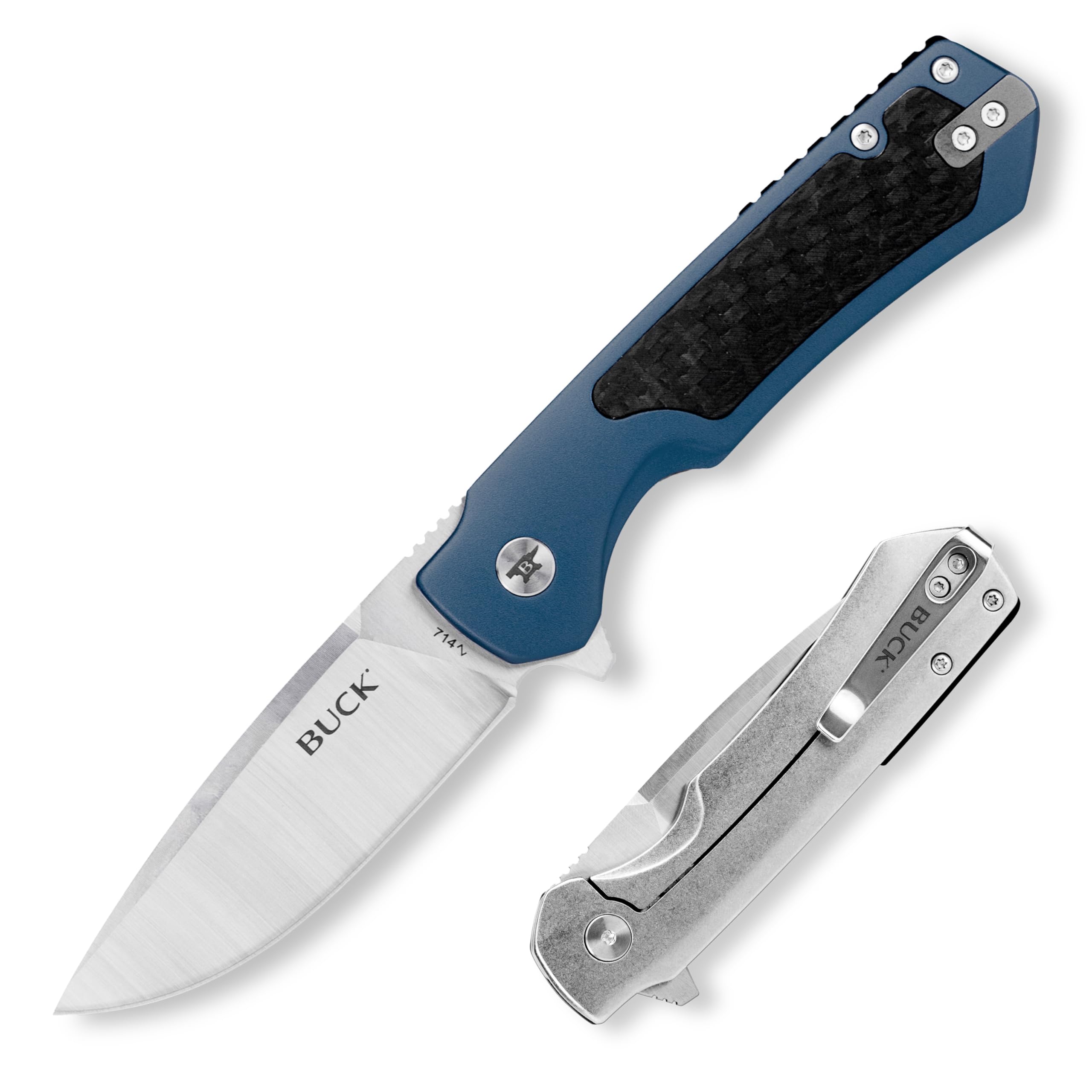 Amazon.com: Buck Knives 714 Stinger Folding Pocket Knife, Blue