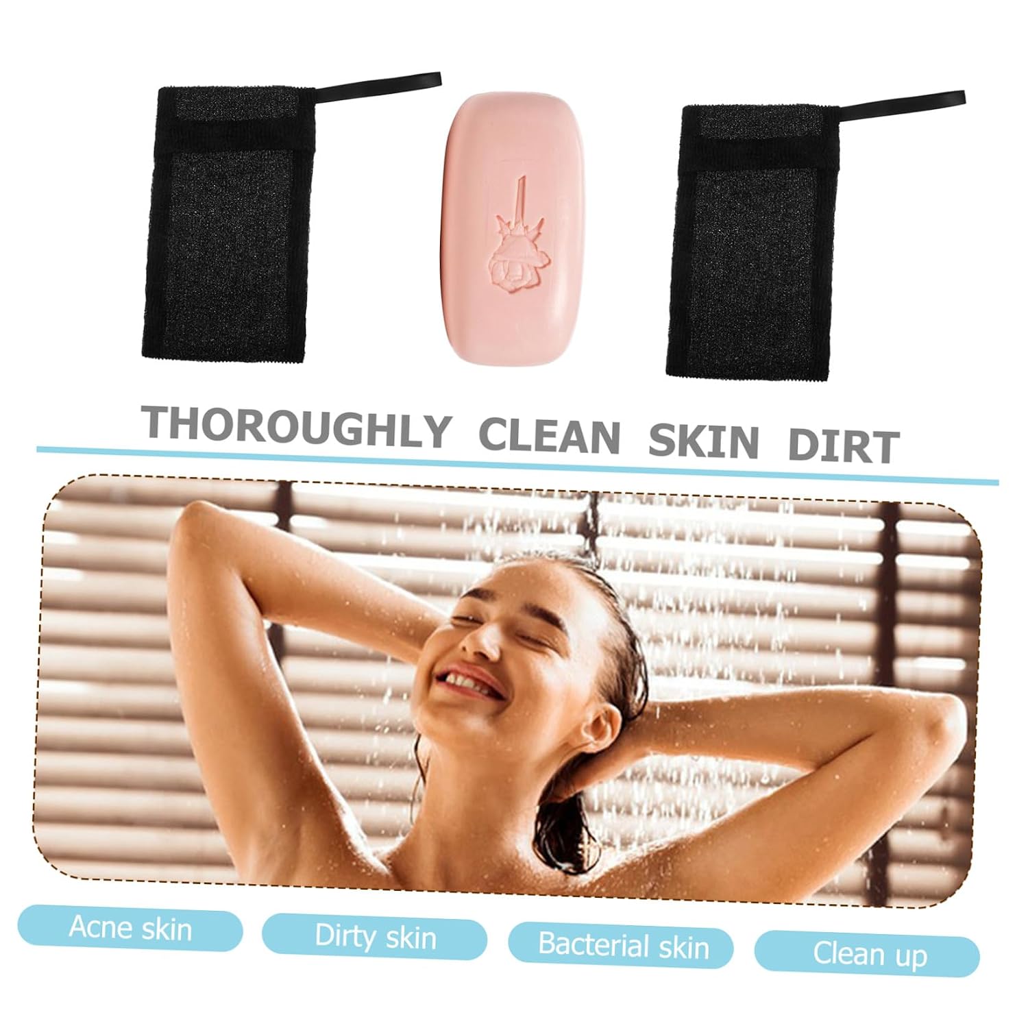 10pcs Exfoliating Soap Pouch Mesh Foaming Net for for Bar Soap and Shower Use Natural Exfoliator Bag for Skin Care